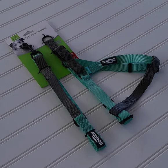 Nunbell Two Tone Nylon Pet Leash & Harness Set - Picture 10 of 11